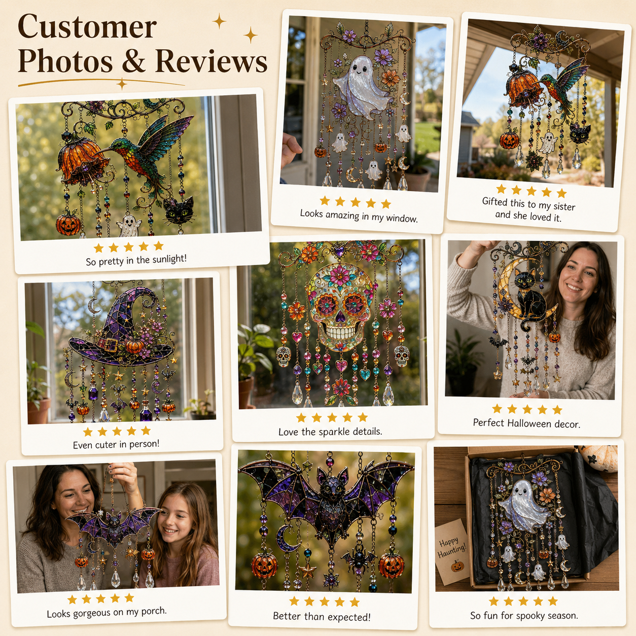 🔥🎃Halloween Suncatcher Wind Chime