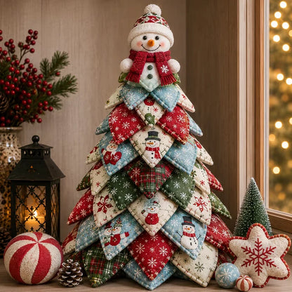 🔥LAST DAY 50% OFF - 🎄🧵DIY Quilted Christmas Tree Kit – Handmade Fabric Holiday Tabletop Tree Decor