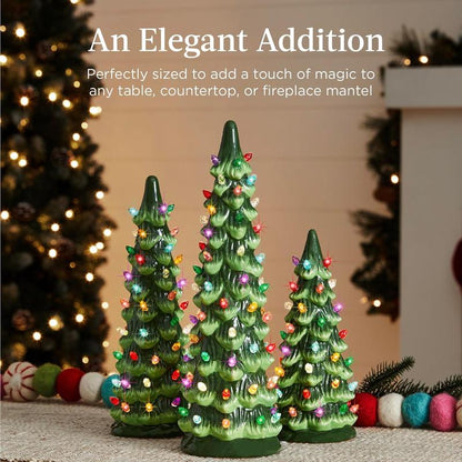 🔥Christmas Sale🎁Retro Hand-Painted Tabletop Christmas Trees🎄