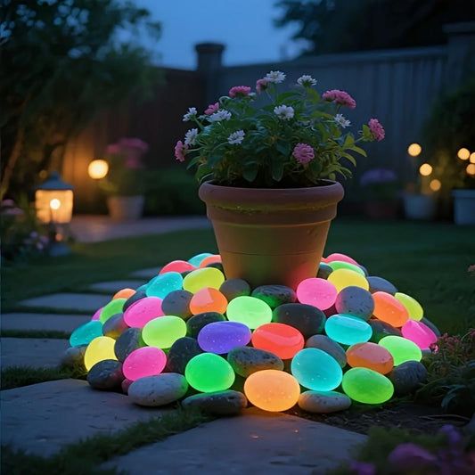 🌈Colorful Glow-in-the-Dark Garden Stones– Create a Magical Star Path