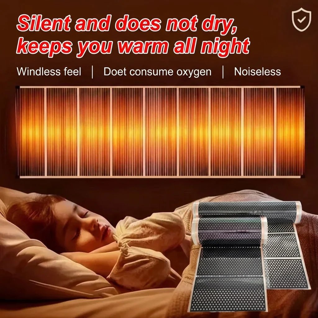 🔥Fast-heating 3-second wall heater made of graphene honeycomb structure with infrared ceramic—quiet and energy-efficient for indoor wall mounting