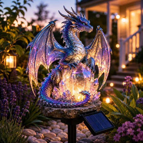 🐉 Amethyst Crystal Dragon✨️Solar Dragon Crystal Garden Light