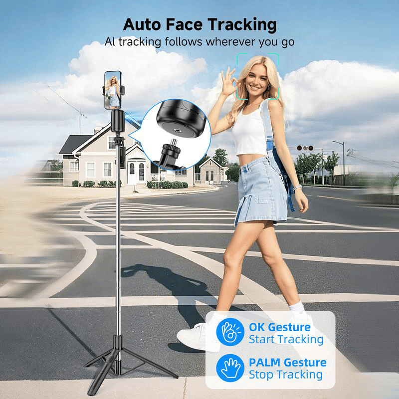 Smart AI Facial Recognition Phone Tripod🤳