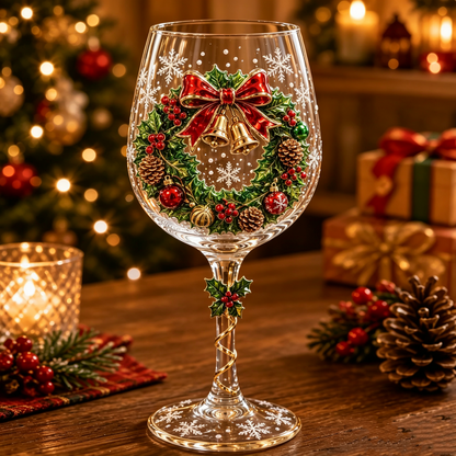 🎄🎁Christmas  Wine Glass Collection Gift Box Set