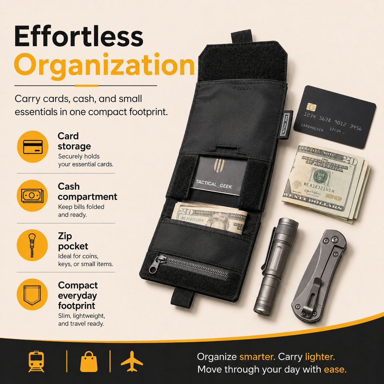 💼✨Slim Belt Wallet — Ultra-Slim Hidden Carry System for Everyday Essentials🛫