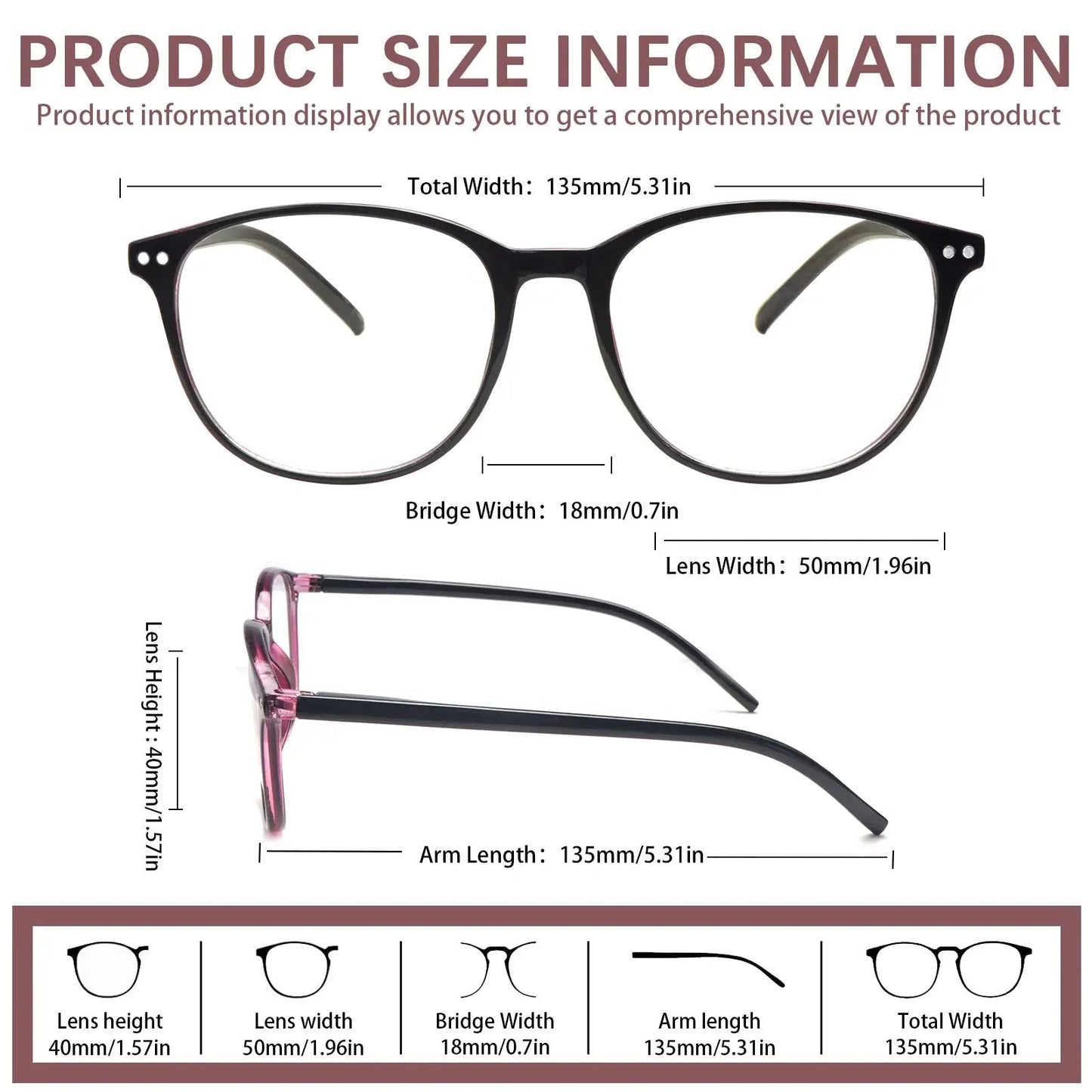 👓4 Pack Progressive Multifocal Reading Glasses for Women Style