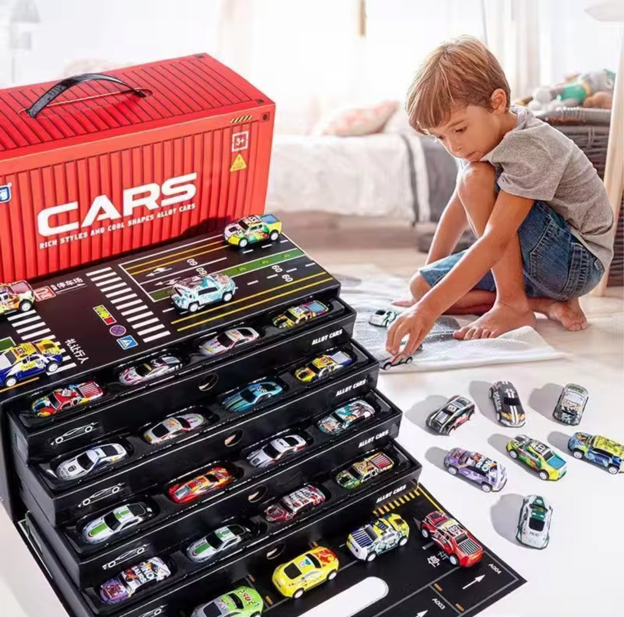 🔥 END OF SEASON SALE | 48pcs Alloy Racing Cars Luxury Gift Box 🏎️✨
