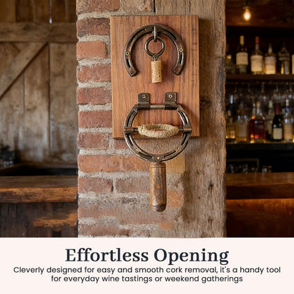 Wall Mounted Horseshoe Bottle Opener