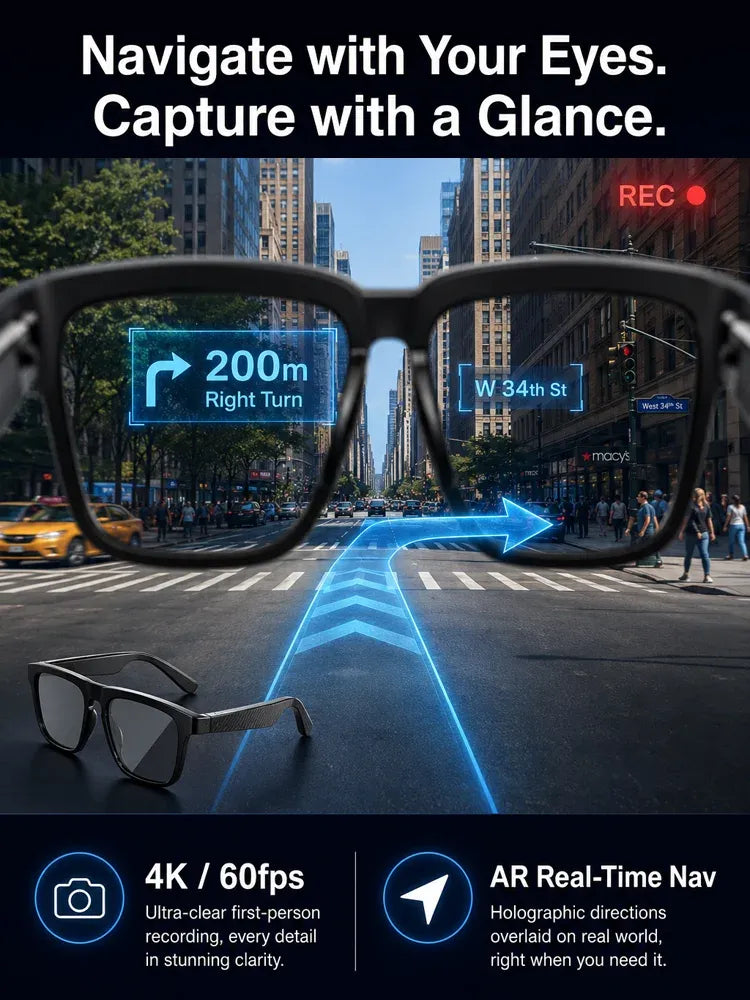 concept image showing navigation overlays and camera recording