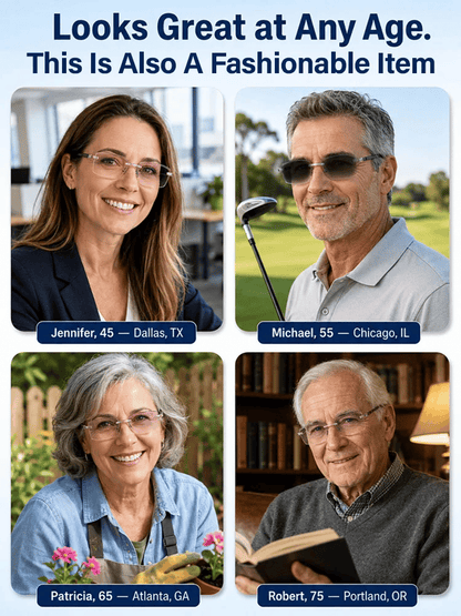 [Regain Your Youthful Vision] Ultra-Light Smart Zoom Diamond-Cut Edge Progressive Reading Glasses