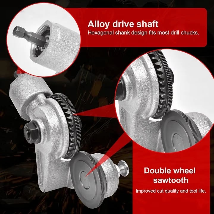 🔥🛠️ Sheet Metal Cutter Drill Attachment ⚡✂️ | Easy Metal Cutting Tool 🔩💪 for DIY, Roofing, Home Repairs & Workshop Projects 🚀