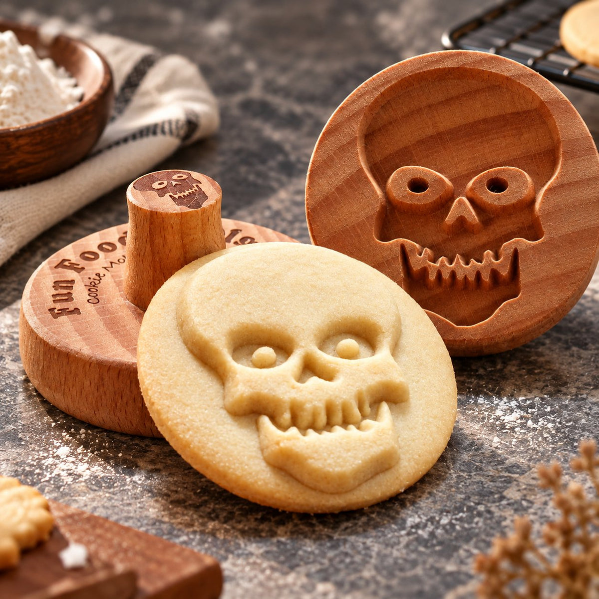 Wooden Cookie Stamp🍪
