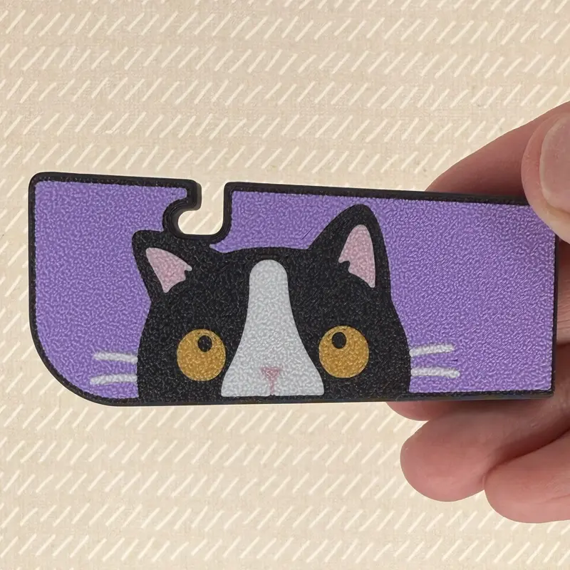 Food can tab opener magnet keychain