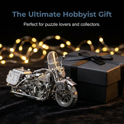 🔥Last Day 49% OFF - 🏍️🧩Silver Motorcycle 3D Metal Assembly Puzzle(📦Buy 2 Free Shipping)