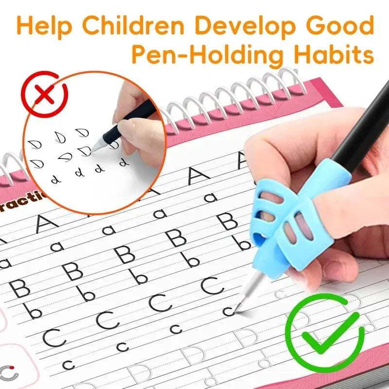 ✏️ Magic Handwriting Practice Book – Fun Reusable Groove Writing Set for Kids 🌈