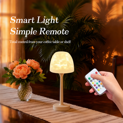 🌊 Aurora Ripple RGB Table Lamp – 16 Colors & Remote Control