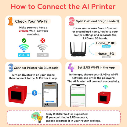 AI Voice-Activated Mini Sticker Printer