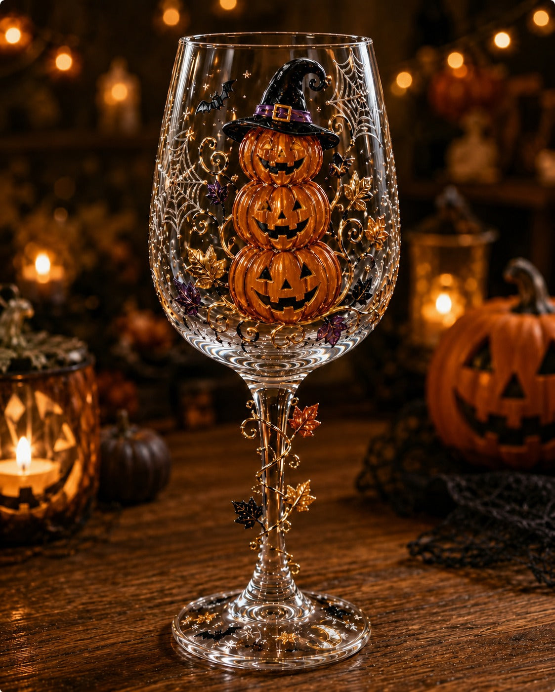 🔥🎁Halloween  Wine Glass Collection Gift Box Set✨