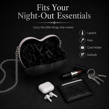Gothic Heart Eye Statement Crossbody Bag