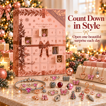 🎀 24-Day Jewelry Advent Calendar – Daily Mystery Charms & Holiday Surprises ✨🎄