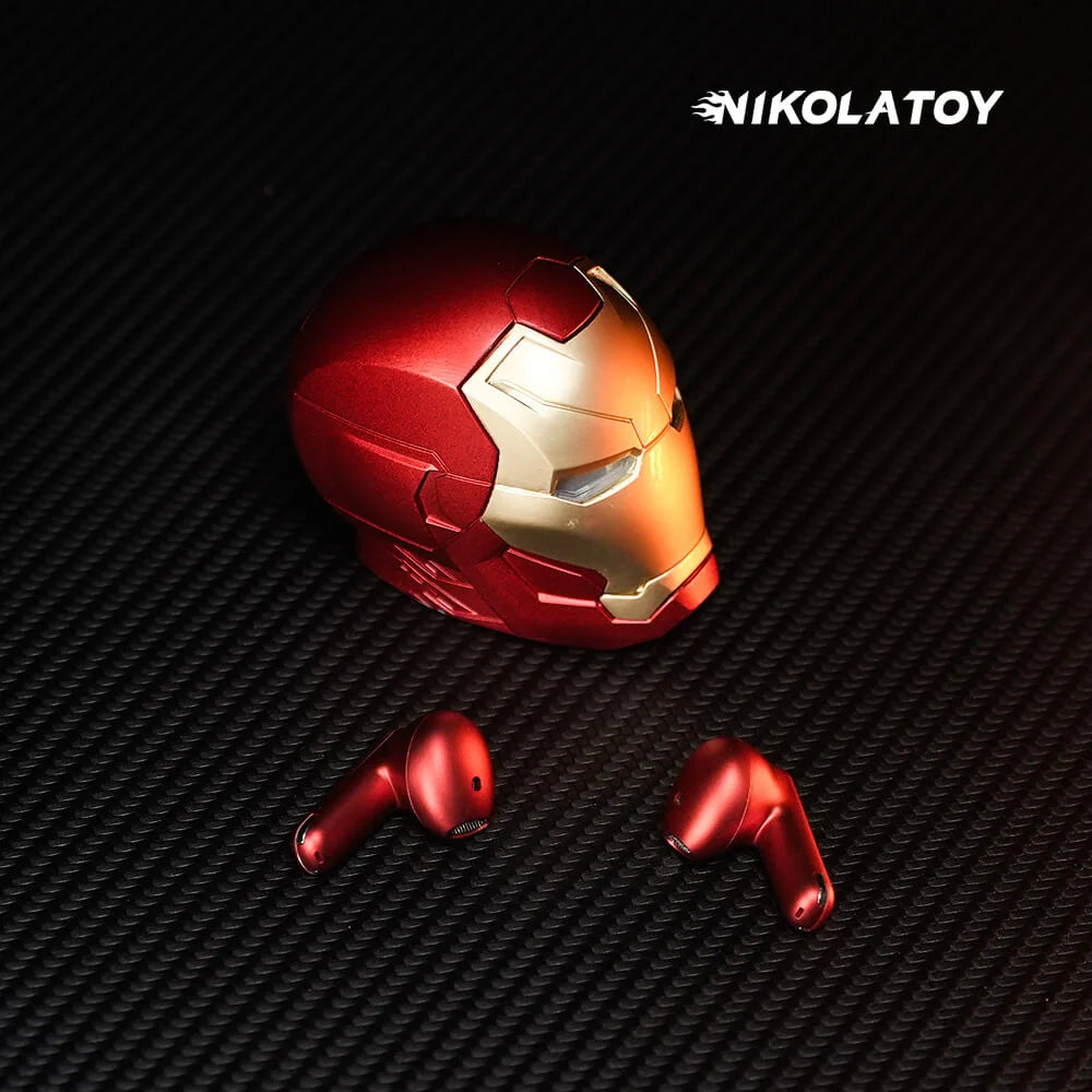 Iron Man Alloy Shell TWS Bluetooth Earbuds