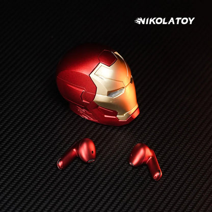 Iron Man Alloy Shell TWS Bluetooth Earbuds