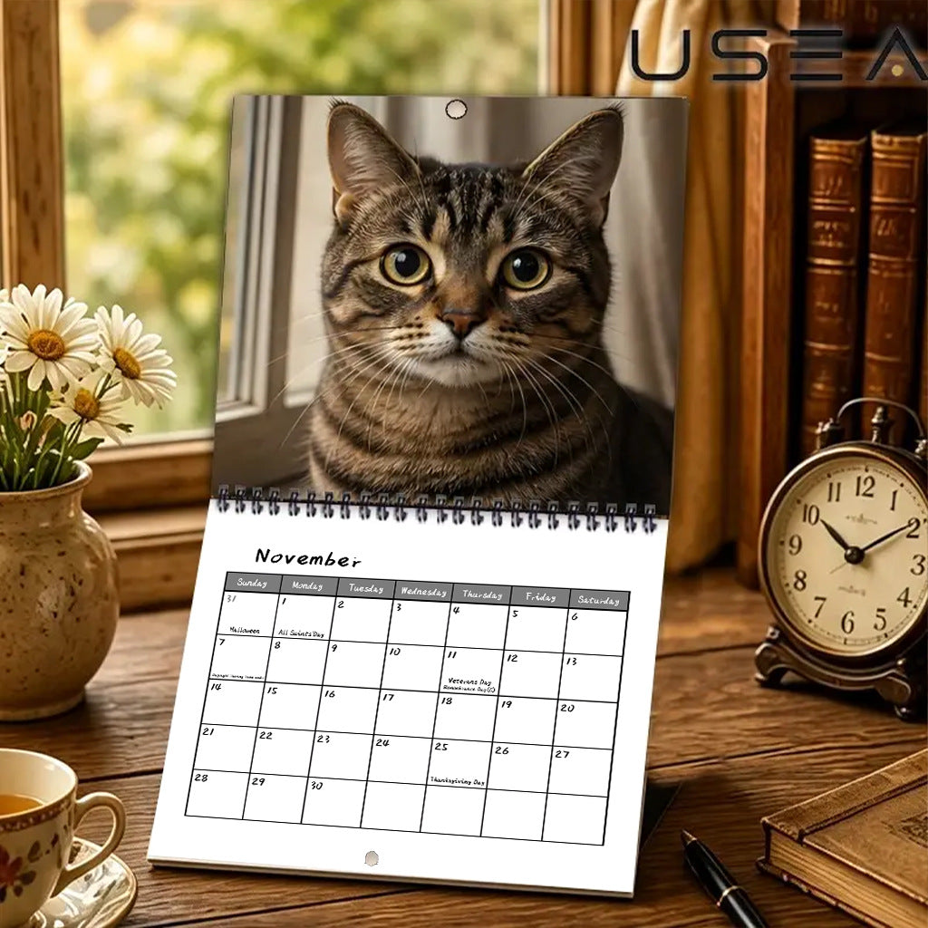🔥Black Friday Deal｜2027 Li Hua Cat Calendar, Gift for Cat Lovers