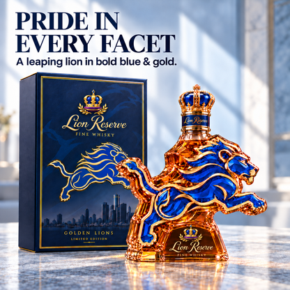 🦁 Lions Pride Collector’s Bottle 👑 Sculpted Lion Design & Gift Box