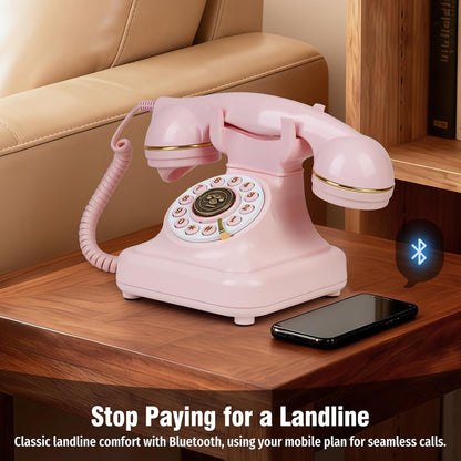 ☎️🌈Vintage Old Fashioned Telephone with Speakerphone & Volume Control📞