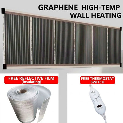 🔥Fast-heating 3-second wall heater made of graphene honeycomb structure with infrared ceramic—quiet and energy-efficient for indoor wall mounting