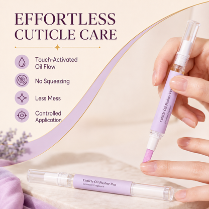 🔥Limited Time 49% OFF | Cuticle Remover Pen Set with Cuticle Oil, Portable Cuticle Softener for Home DIY & Professional Nail Salon Manicure