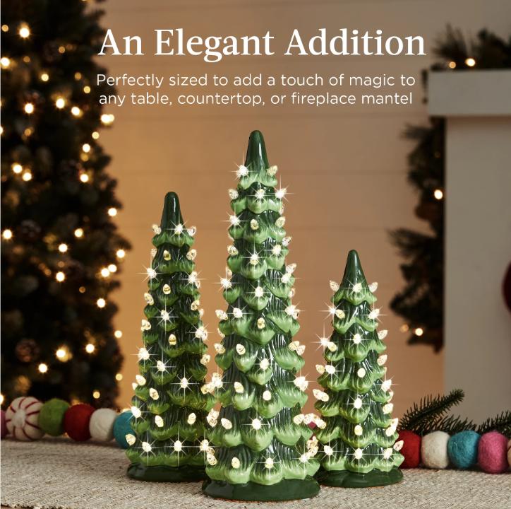 🔥Christmas Sale🎁Retro Hand-Painted Tabletop Christmas Trees🎄