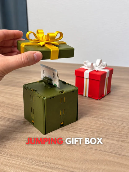 Jumping Christmas Gift Box | Pop-Up Surprise | Money & Ring Holder