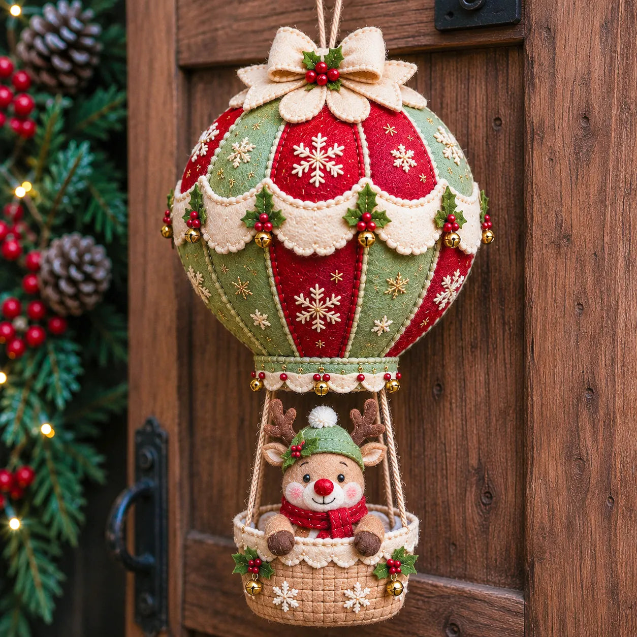 ⏳ Last Day 49% OFF – 🎈 Beginner-Friendly Christmas Hot Air Balloon Hanging Decor DIY Kit Collection | Complete Kit with Coordinated Fabrics, Decorative Accents & Crafting Materials Included 💕