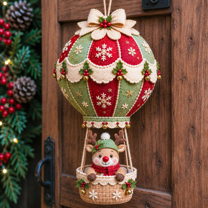 ⏳ Last Day 49% OFF – 🎈 Beginner-Friendly Christmas Hot Air Balloon Hanging Decor DIY Kit Collection | Complete Kit with Coordinated Fabrics, Decorative Accents & Crafting Materials Included 💕