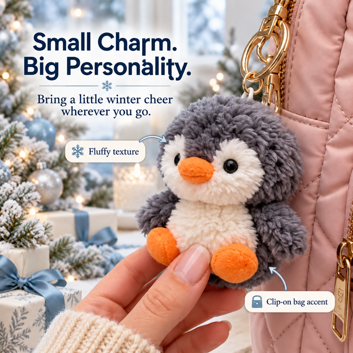🎄 24 Days Christmas Advent Calendar, Cute Mini Plush Charm Countdown Surprise Box, Holiday Gift for Kids & Plush Lovers