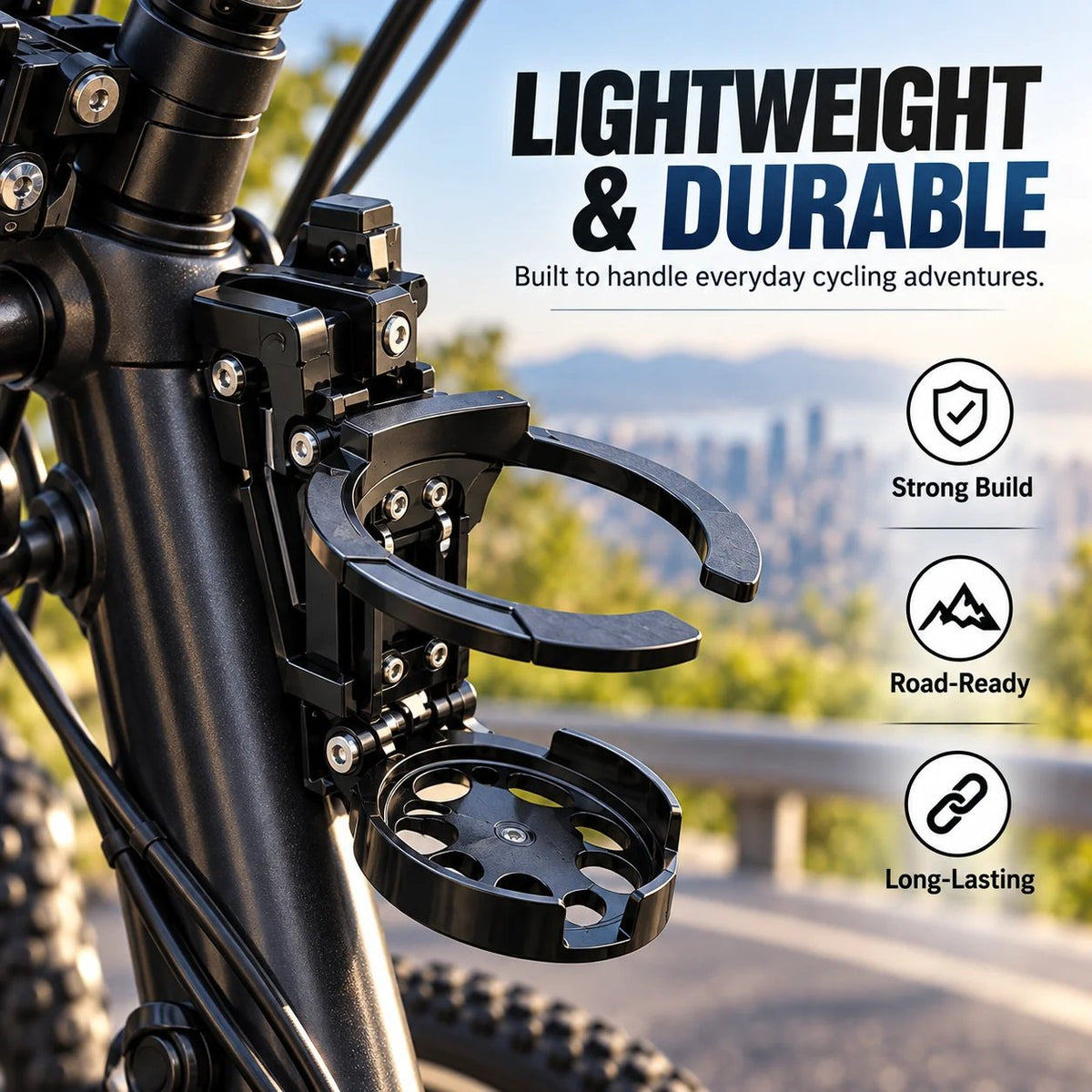 ✨ Fold It Away When Empty! 🚲 The Ultimate 2-in-1 Space-Saving Bike Bottle Cage 💧