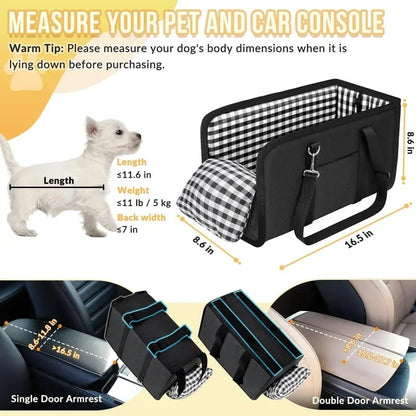 Luxury Armrest Dog Car Seat