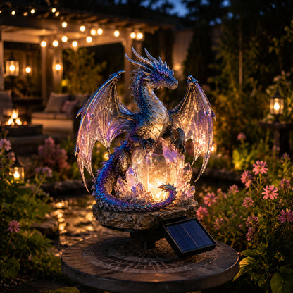 🐉 Amethyst Crystal Dragon✨️Solar Dragon Crystal Garden Light