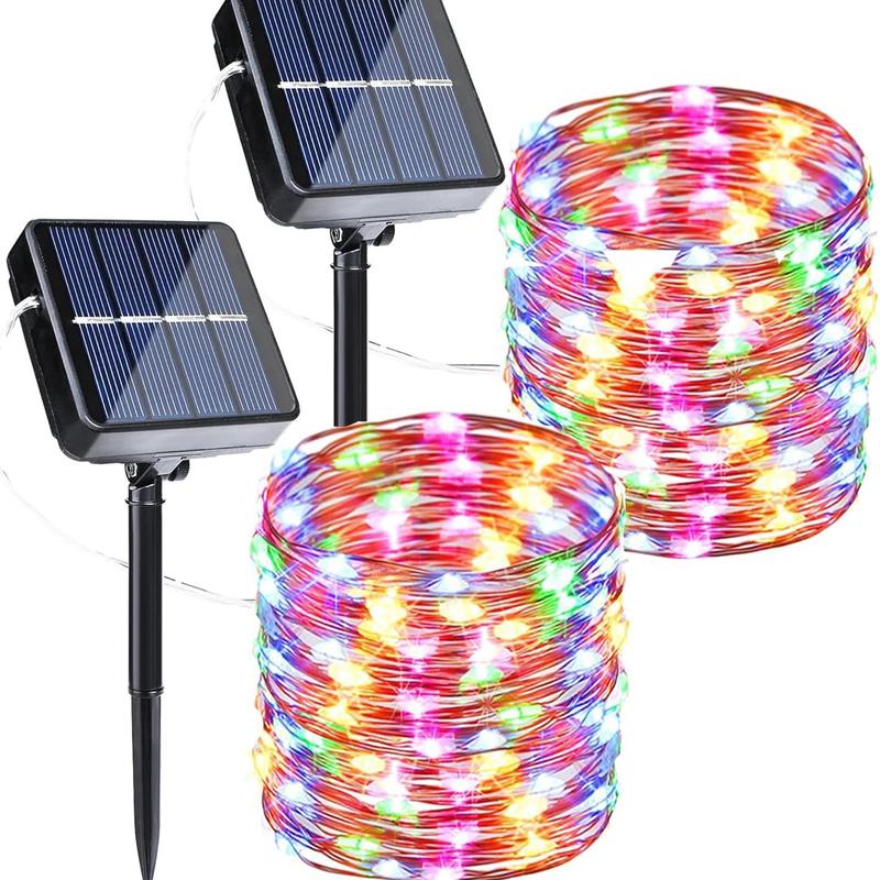 🎁Christmas Sale 50% 🔥2-Pack Solar Outdoor String Lights