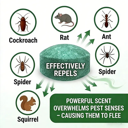 🐀 50% OFF NOW!⚡Bio-Shield🟢Rodent-Insect Repellent Tablets - 10 Pack
