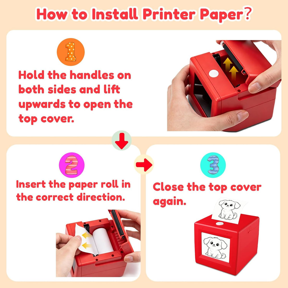 AI Voice-Activated Mini Sticker Printer