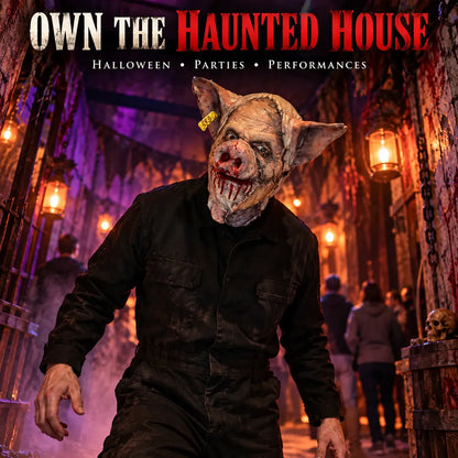 Unleash Your Nightmare - Premium Silicone Pig Mask for Horror Events 😱