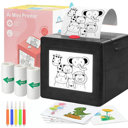 AI Voice-Activated Mini Sticker Printer