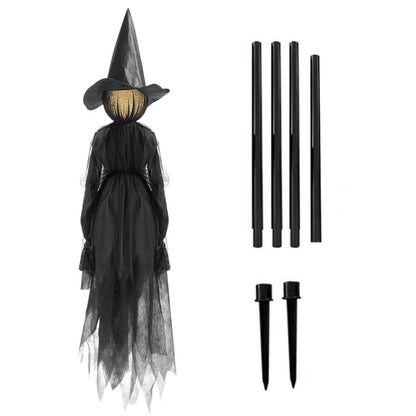 🎃HOT SALE ❤️‍🔥🧙‍♀️Lighted Halloween Witch Stake For Halloween Decoration🎃