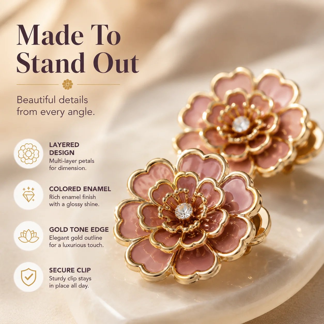 Flower Button Covers – Instant No-Sew Shirt & Blouse Upgrade