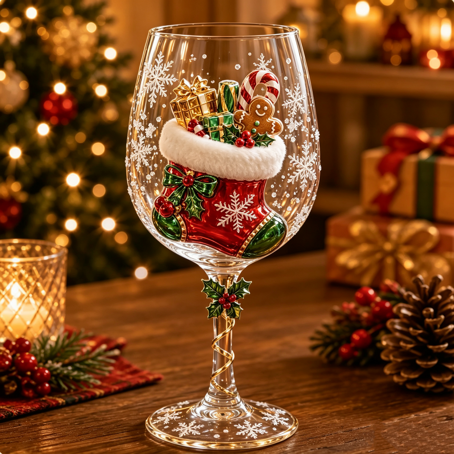 🎄🎁Christmas  Wine Glass Collection Gift Box Set