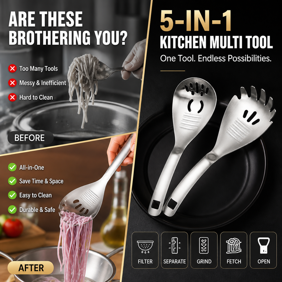 🥳2026 HOT SALE🥳🥄Stainless Steel Spoon 🏠✅