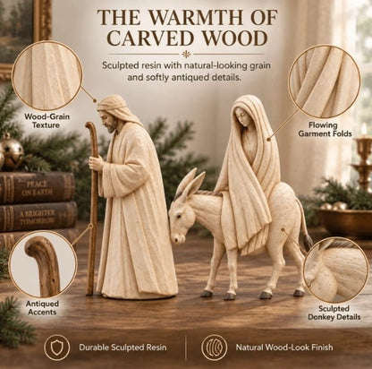 🔥Last Day 49% OFF🚶 🌟 Journey to Bethlehem Nativity Figurine Set