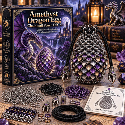 Dragon Egg Chainmail Pouch DIY Kit – 8 Fantasy Styles